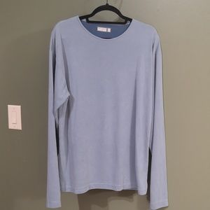 🌠HOST PICK 🌠Ted Baker London Sz 4  Sky Blue Soft Long Sleeve Modal Top Unisex